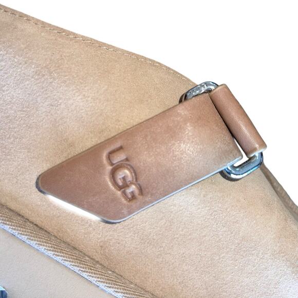 UGG Suede Clog Platform Mules Goldenstar Sand - Picture 7 of 11